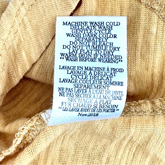 Altar’d State Women’s Twist Front Tank Top Large Mustard Yellow Casual - Picture 12 of 15